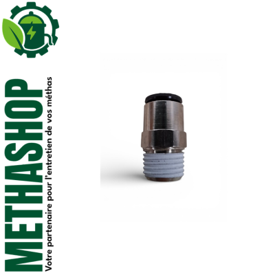 Raccord pneumatique droit D8 1/4 BSPT – 3175 08 13 | Methashop